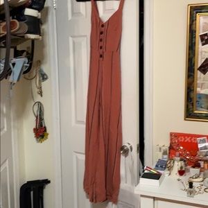 Urban outfitters pink jumpsuit